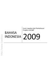 kunci jawaban prediksi soal uan smp 2009 bahasa indonesia.pdf