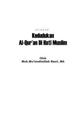 Kedudukan Al-Qur'an Dihati Muslim.pdf