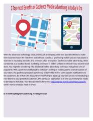 3 Top Most Benefits of Geofence Mobile Advertising in Todays Era.docx